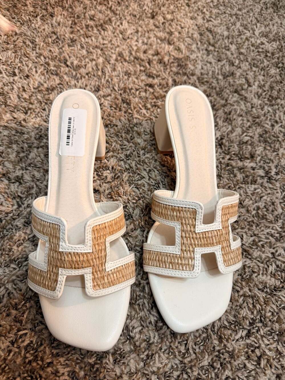 Come On Eileen White Heel Sandal